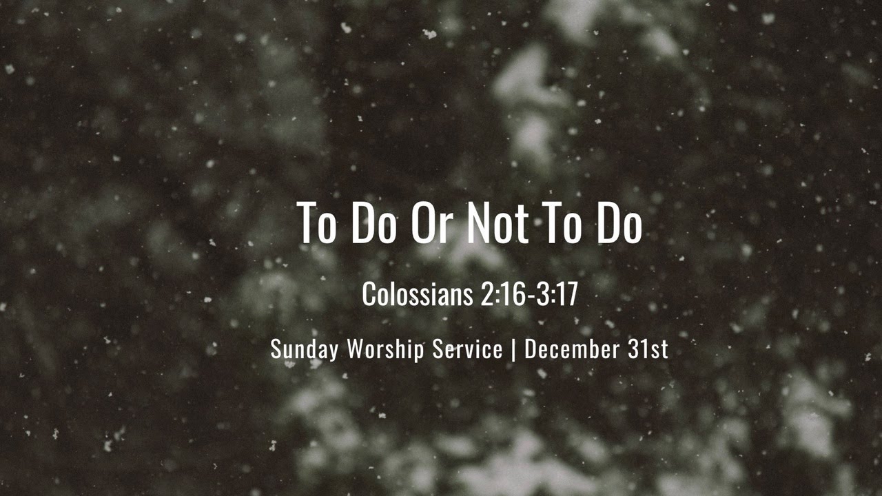 Dying to self and living in Christ