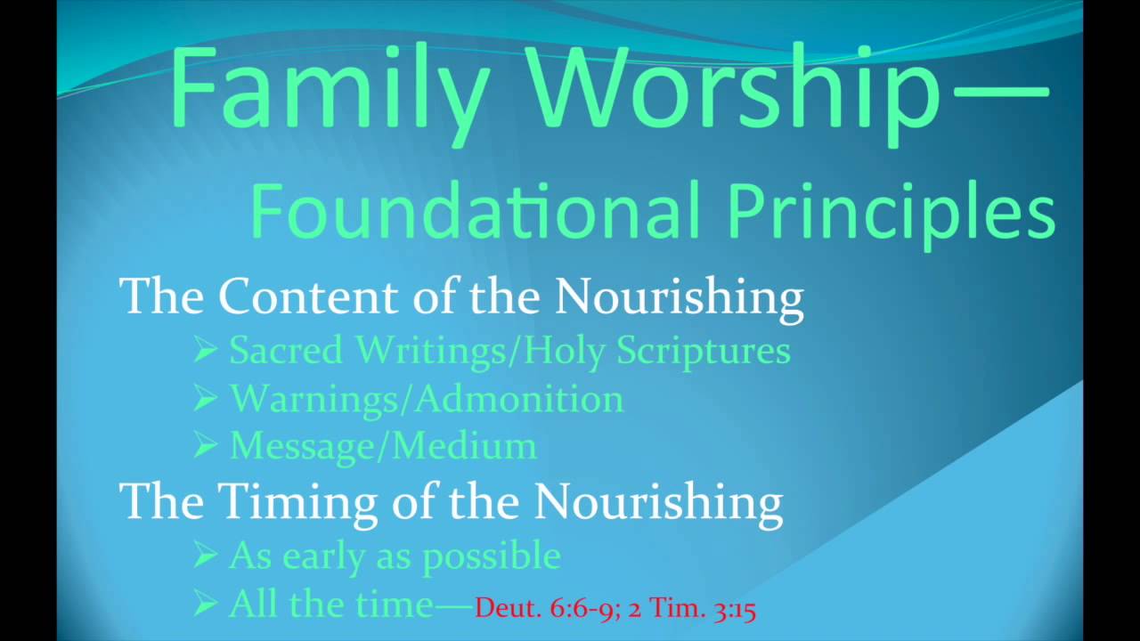 Bringing up children in the discipline and instruction of the Lord