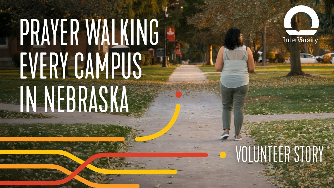Veronica Estevez prayer walks Nebraska college campuses