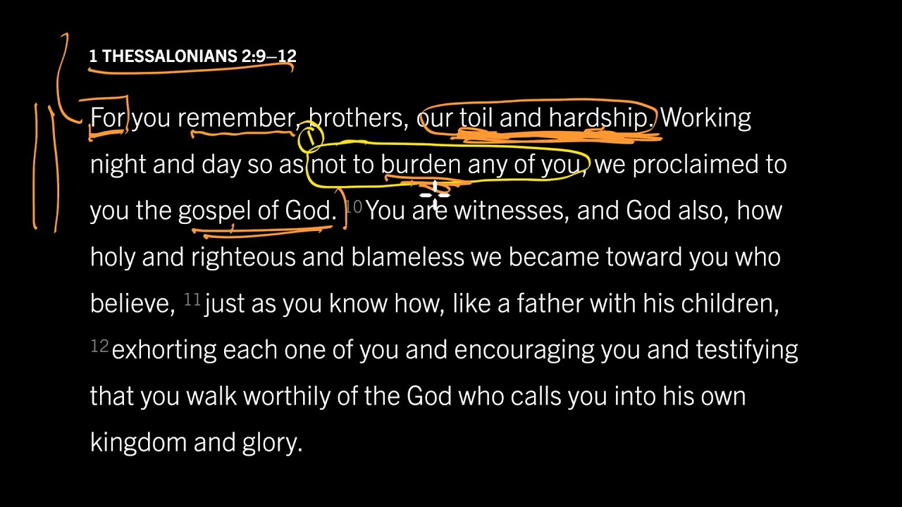 Paul's Apostolic Example: 1 Thessalonians 2
