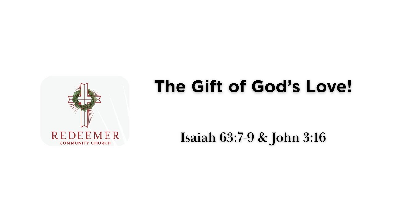 God's steadfast love and the gift of his son