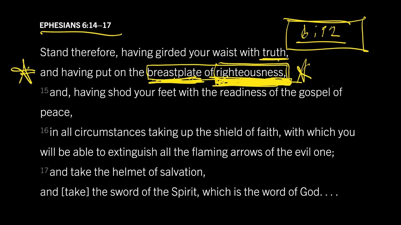 Righteousness: Run the Devil Out (Ephesians 6)